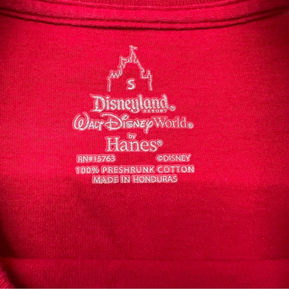 Disneyland Resort Hanes Walt Disney World Red T-shirt - Dripping Mickey Head - S - Picture 4 of 7